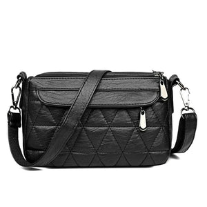 Vintage Soft PU Leather Women Shoulder Bags Handbags Small Crossbody Bags