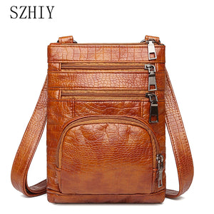 Vintage Soft Pu Leather Shoulder Bag Mini Crossbody Bag for Women