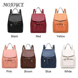 Vintage Solid PU Leather Backpacks for Women