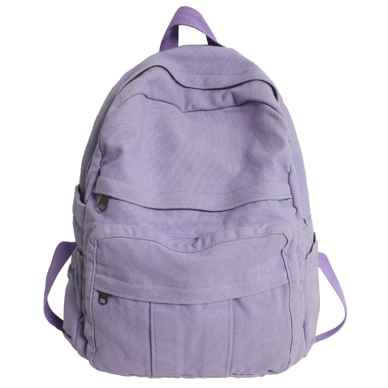 Vintage Canvas Women's Backpack Large Students School Bag Girls Travel