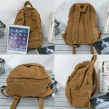 Vintage Canvas Women's Backpack Large Students School Bag Girls Travel