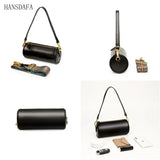 Vintage Solid Leather Small Ladies Handbag Shoulder Messenger Bags for Women