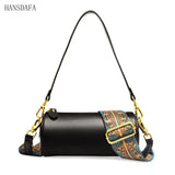 Vintage Solid Leather Small Ladies Handbag Shoulder Messenger Bags for Women