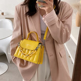 Vintage Small Shoulder Handbag Flap Messenger Bag PU Leather Crossb