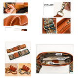 Vintage Cow Leather Small Shoulder Crossbody Bag for Women