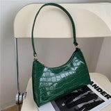 Vintage Solid Handbag Tote Bag Purse Women PU Leather