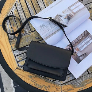 Vintage Leather Crossbody Bag For Women Casual Purses Small Shoulder Bag