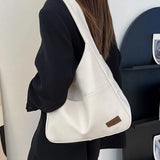 Vintage PU Leather Shoulder Tote Bag For Women Hasp Handbag