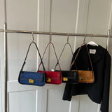 Vintage Nubuck Leather Shoulder Bag for Women Winter Handbag