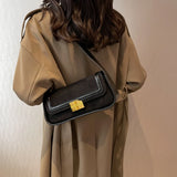 Vintage Nubuck Leather Shoulder Bag for Women Winter Handbag