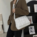 Vintage Space Shoulder Bags For Women Pu Leather Armpit Handbag Purse