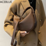 Vintage Square Crossbody Bag High PU Leather Women's Handbag