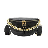 Vintage Stone Pattern PU Leather Waist Bags For Women