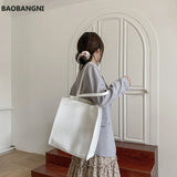 Vintage Stone Pattern Shoulder Bag For Women PU leather Totes Bag