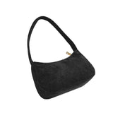 Vintage Stripe Corduroy Underarm Bag Women Casual Shoulder Bag