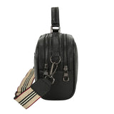 Vintage Stripe Small Square Bag Female PU Leather Shoulder Crossbody Bags