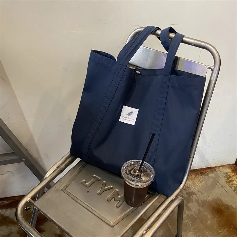 Vintage Style Canvas Bag Large-capacity Shoulder Bag Ladies Hand Bags Tote Bag
