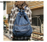 Vintage Style Jeans Backpacks Bags Large Size School Bags