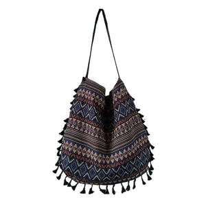 Bohemian Fringe Shoulder Bag Women Messenger Satchel Handbag Purse