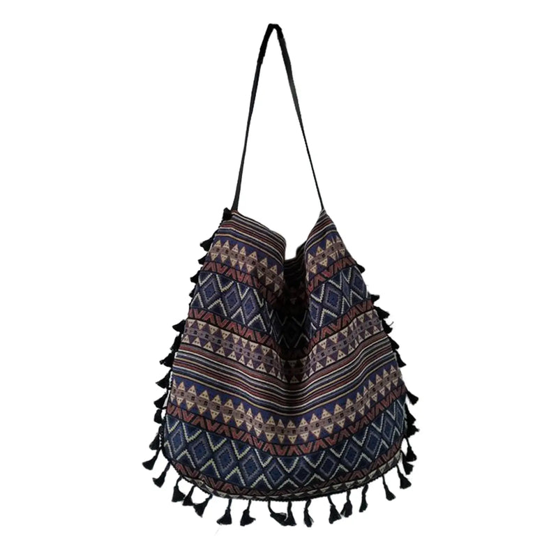 Bohemian Fringe Shoulder Bag Women Messenger Satchel Handbag Purse