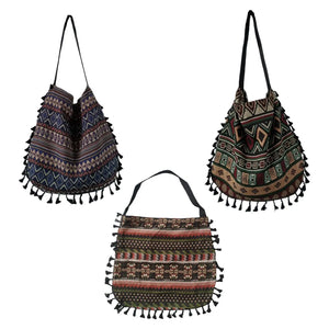 Bohemian Fringe Shoulder Bag Women Messenger Satchel Handbag Purse