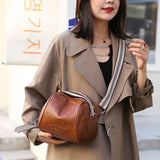 Vintage Style Women Handbag Soft Leather Crossbody Bag