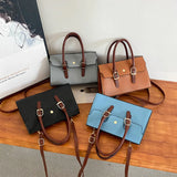 Vintage Style Women Shoulder Bag PU Leather Handbags Crossbody