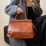 Vintage Style Women's Messenger Bag PU Leather Satchel