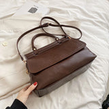 Vintage Style Women's Messenger Bag PU Leather Satchel