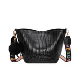 Vintage Summer Bucket Bag Women Shoulder Crossbody Purse