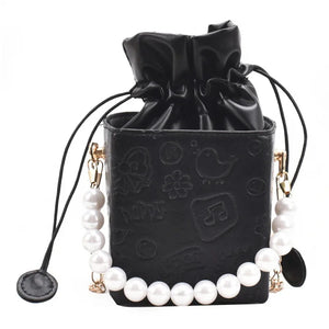 Vintage Summer Crossbody Bucket Bag Print Pattern Woman Bag Female Shoulder