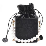 Vintage Summer Crossbody Bucket Bag Print Pattern Woman Bag Female Shoulder