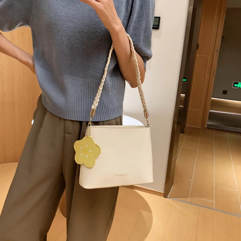 Vintage Sweet Solid Crossbody Bags For Women Shoulder Bag Handbags