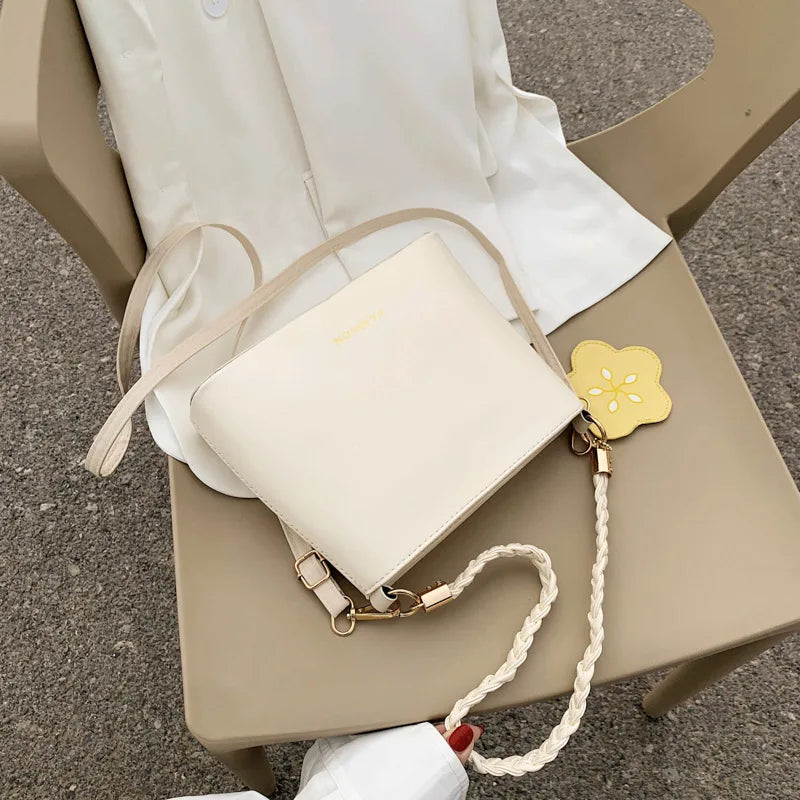 Vintage Sweet Solid Crossbody Bags For Women Shoulder Bag Handbags