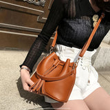 Vintage Tassel Crossbody Bucket Bag Woman Bag