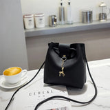 Vintage Tassel Crossbody Bucket Bag Woman Handbags