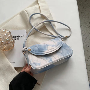 Vintage Tie Dye Small Square Crossbody Bag