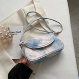 Vintage Tie Dye Small Square Crossbody Bag