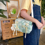 Vintage Tie-dye Bag Women Girl Shoulder Cross Body Straps