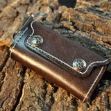 Vintage Leather Key Holder Minimalist Keychain Case