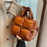 Vintage High-capacity Handbag Autumn Winter Women's Crossbody Bag