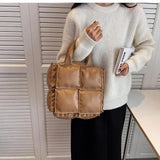 Vintage High-capacity Handbag Autumn Winter Women's Crossbody Bag