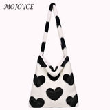 Vintage Tote Messenger Bag Love Print Leopard Autumn Winter