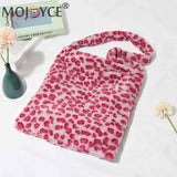 Vintage Tote Messenger Bag Love Print Leopard for Autumn Winter