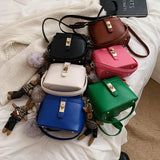 Vintage Bucket Bag Winter PU Leather Women Handbag