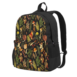 Vintage Toxic Mushrooms Forest Backpacks Men Women School Bags
