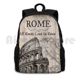 Vintage Travel Poster Outdoor Hiking Backpack Europe