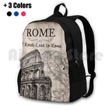 Vintage Travel Poster Outdoor Hiking Backpack Europe