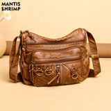 Vintage Crossbody Bag for Women Multi-pocket Shoulder Bags Large Capacity