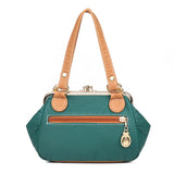 Vintage Patchwork PU Leather Women Shoulder Bag